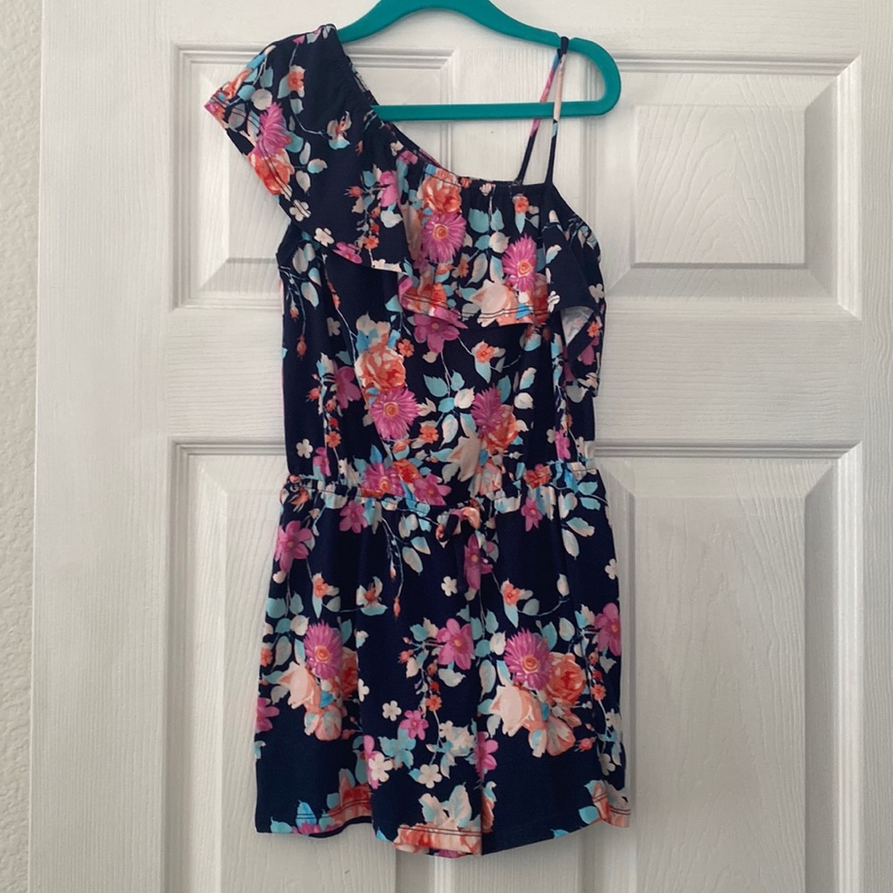 Paper Doll Floral Romper girls size 8